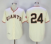 San Francisco Giants #24 Willie Mays Mitchell And Ness Cream 1951 Stitched Jersey,baseball caps,new era cap wholesale,wholesale hats